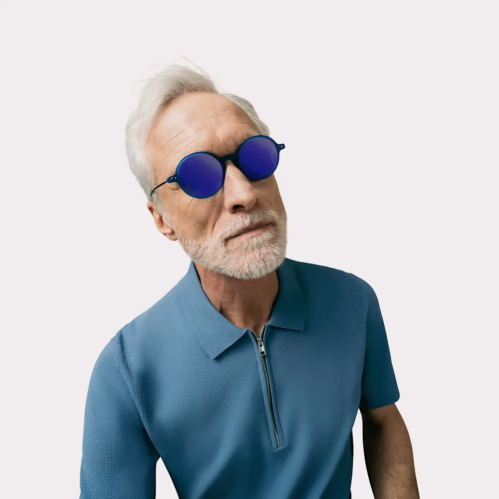 Rondes Lunettes de Soleil Polarisées pour Homme Femmes Rétro Petite Lunettes en Métal avec Rondes Lunettes de Soleil Polarisées pour Homme Femmes Rétro Petite Lunettes en Métal avec
